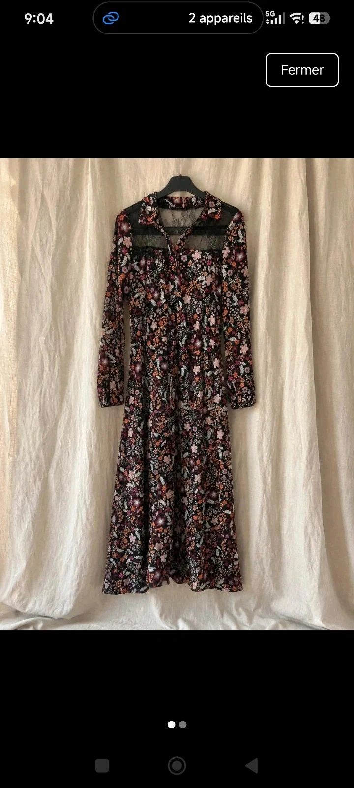 Vestido longo leve tamanho S – photo 2